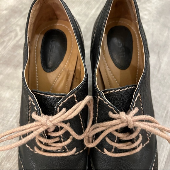 Vintage Fossil black leather laced heels - Picture 2 of 6